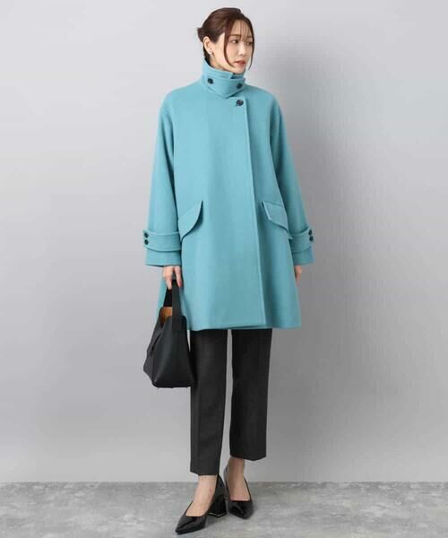 MK MICHEL KLEIN / エムケーミッシェルクラン その他アウター | SUPER100'sウール スタンドカラーミドルコート | 詳細13