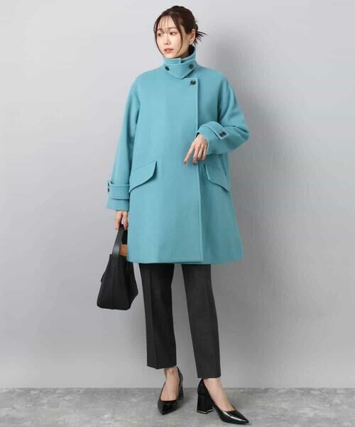 MK MICHEL KLEIN / エムケーミッシェルクラン その他アウター | SUPER100'sウール スタンドカラーミドルコート | 詳細14