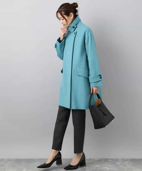 MK MICHEL KLEIN / エムケーミッシェルクラン その他アウター | SUPER100'sウール スタンドカラーミドルコート | 詳細15