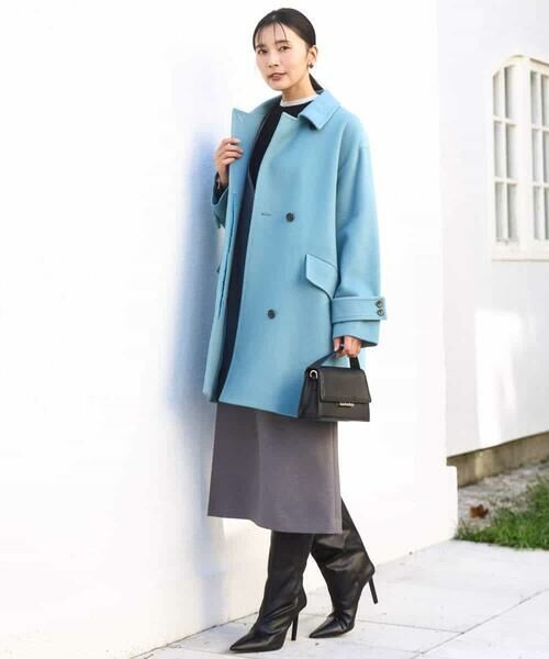 MK MICHEL KLEIN / エムケーミッシェルクラン その他アウター | SUPER100'sウール スタンドカラーミドルコート | 詳細16