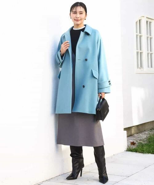 MK MICHEL KLEIN / エムケーミッシェルクラン その他アウター | SUPER100'sウール スタンドカラーミドルコート | 詳細17