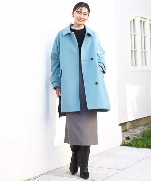 MK MICHEL KLEIN / エムケーミッシェルクラン その他アウター | SUPER100'sウール スタンドカラーミドルコート | 詳細18