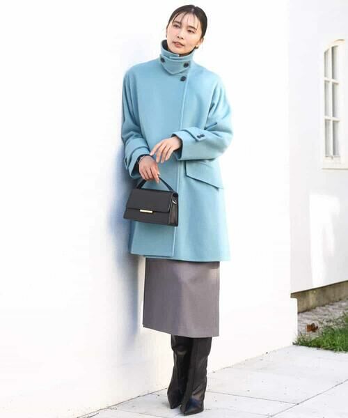 MK MICHEL KLEIN / エムケーミッシェルクラン その他アウター | SUPER100'sウール スタンドカラーミドルコート | 詳細19