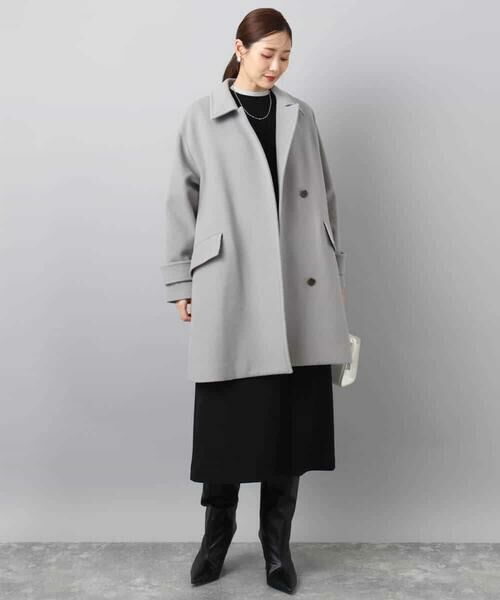 MK MICHEL KLEIN / エムケーミッシェルクラン その他アウター | SUPER100'sウール スタンドカラーミドルコート | 詳細2
