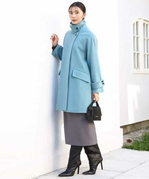 MK MICHEL KLEIN / エムケーミッシェルクラン その他アウター | SUPER100'sウール スタンドカラーミドルコート | 詳細21