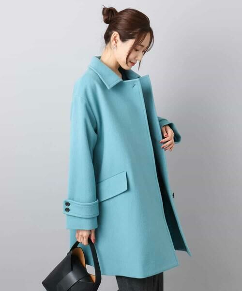 MK MICHEL KLEIN / エムケーミッシェルクラン その他アウター | SUPER100'sウール スタンドカラーミドルコート | 詳細9