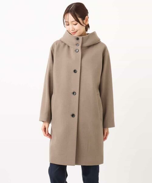 MK MICHEL KLEIN / エムケーミッシェルクラン その他アウター | SUPER100'sウール フーデットミドルコート | 詳細13