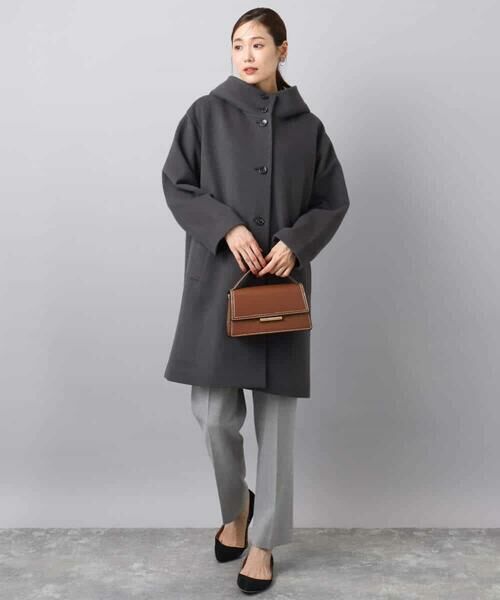 MK MICHEL KLEIN / エムケーミッシェルクラン その他アウター | SUPER100'sウール フーデットミドルコート | 詳細19