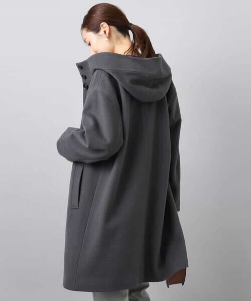 MK MICHEL KLEIN / エムケーミッシェルクラン その他アウター | SUPER100'sウール フーデットミドルコート | 詳細20