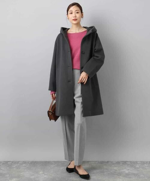 MK MICHEL KLEIN / エムケーミッシェルクラン その他アウター | SUPER100'sウール フーデットミドルコート | 詳細22