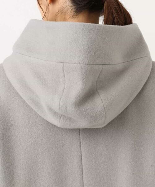 MK MICHEL KLEIN / エムケーミッシェルクラン その他アウター | SUPER100'sウール フーデットミドルコート | 詳細7