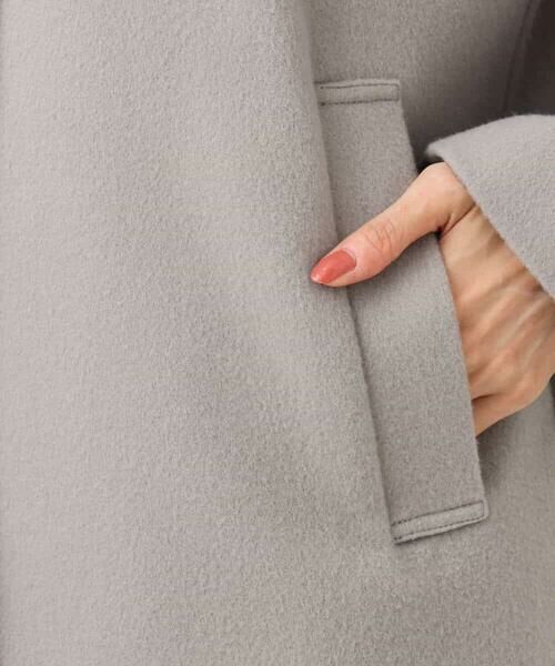 MK MICHEL KLEIN / エムケーミッシェルクラン その他アウター | SUPER100'sウール フーデットミドルコート | 詳細9