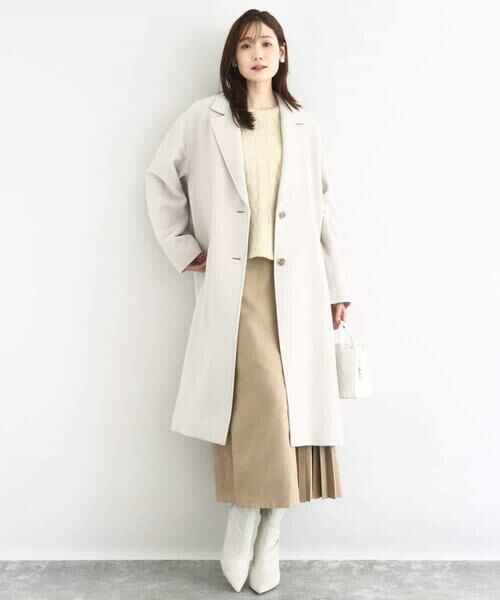 MK MICHEL KLEIN / エムケーミッシェルクラン その他アウター | [超軽量]エアリアルウール チェスターコート | 詳細10