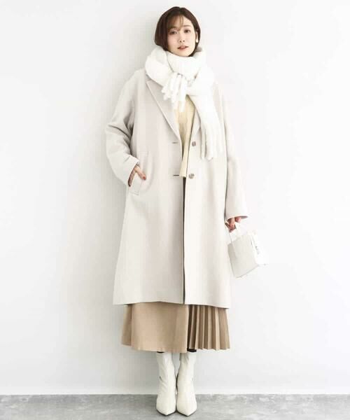 MK MICHEL KLEIN / エムケーミッシェルクラン その他アウター | [超軽量]エアリアルウール チェスターコート | 詳細11