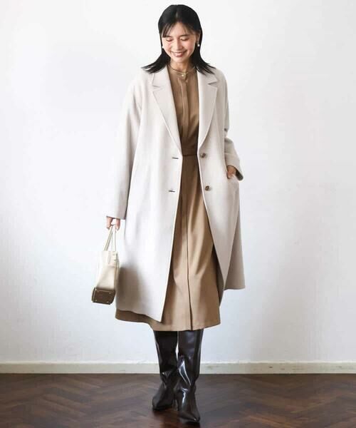 MK MICHEL KLEIN / エムケーミッシェルクラン その他アウター | [超軽量]エアリアルウール チェスターコート | 詳細14