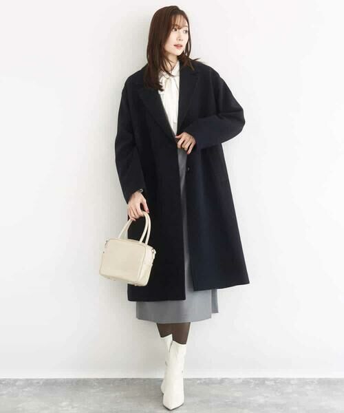 MK MICHEL KLEIN / エムケーミッシェルクラン その他アウター | [超軽量]エアリアルウール チェスターコート | 詳細3