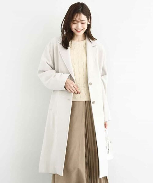 MK MICHEL KLEIN / エムケーミッシェルクラン その他アウター | [超軽量]エアリアルウール チェスターコート | 詳細5