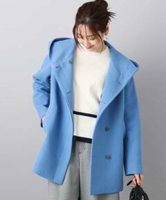 MK MICHEL KLEIN / エムケーミッシェルクラン その他アウター | [超軽量]エアリアルウール ミドル丈フーデットコート