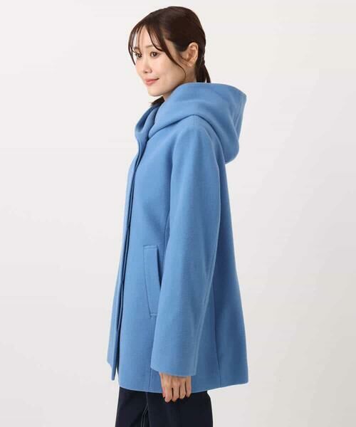 MK MICHEL KLEIN / エムケーミッシェルクラン その他アウター | [超軽量]エアリアルウール ミドル丈フーデットコート | 詳細18