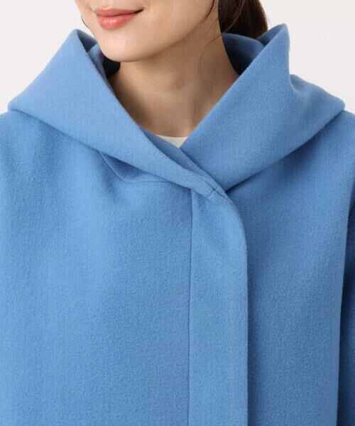 MK MICHEL KLEIN / エムケーミッシェルクラン その他アウター | [超軽量]エアリアルウール ミドル丈フーデットコート | 詳細20