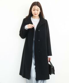 MK MICHEL KLEIN / エムケーミッシェルクラン その他アウター | SUPER100sウール スタンドカラーロングコート