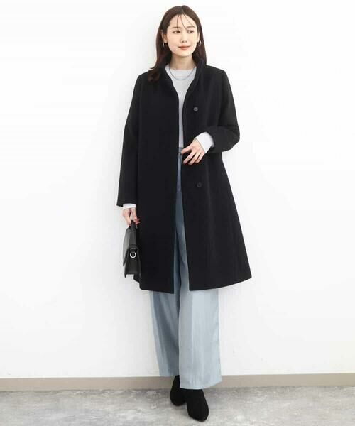 MK MICHEL KLEIN / エムケーミッシェルクラン その他アウター | SUPER100sウール スタンドカラーロングコート | 詳細11