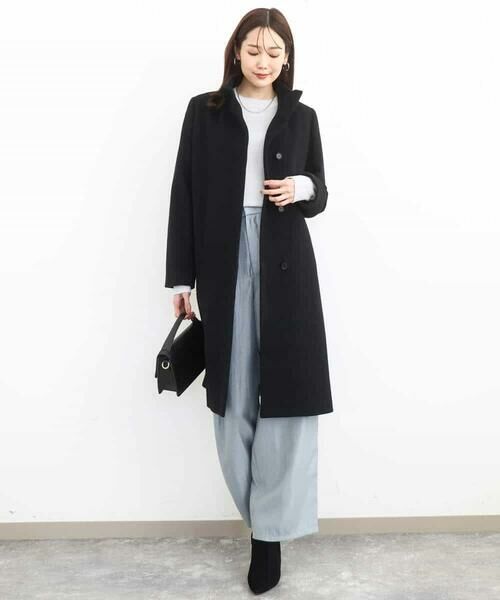 MK MICHEL KLEIN / エムケーミッシェルクラン その他アウター | SUPER100sウール スタンドカラーロングコート | 詳細13