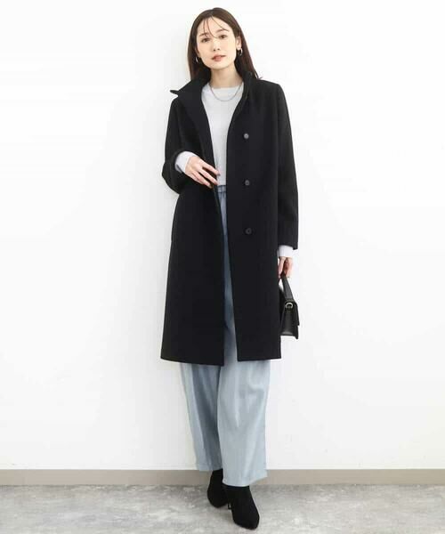 MK MICHEL KLEIN / エムケーミッシェルクラン その他アウター | SUPER100sウール スタンドカラーロングコート | 詳細14