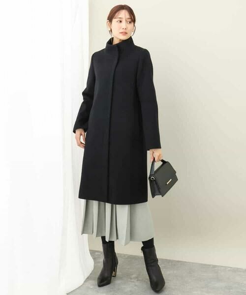 MK MICHEL KLEIN / エムケーミッシェルクラン その他アウター | SUPER100sウール スタンドカラーロングコート | 詳細5