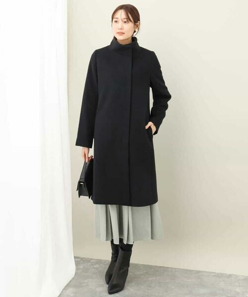 MK MICHEL KLEIN / エムケーミッシェルクラン その他アウター | SUPER100sウール スタンドカラーロングコート | 詳細6