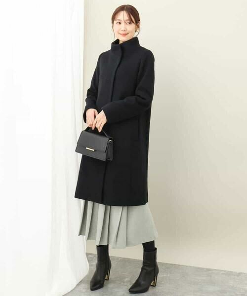 MK MICHEL KLEIN / エムケーミッシェルクラン その他アウター | SUPER100sウール スタンドカラーロングコート | 詳細7