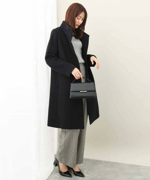 MK MICHEL KLEIN / エムケーミッシェルクラン その他アウター | SUPER100sウール スタンドカラーロングコート | 詳細8