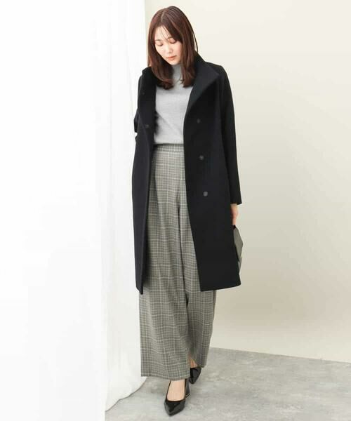 MK MICHEL KLEIN / エムケーミッシェルクラン その他アウター | SUPER100sウール スタンドカラーロングコート | 詳細9