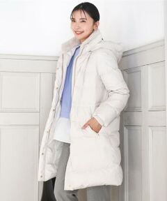 ベーシックタフタ ロングダウンコート/撥水加工