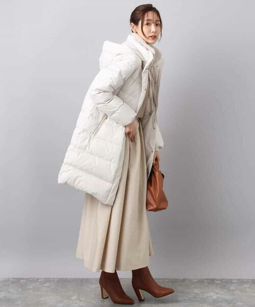 MK MICHEL KLEIN / エムケーミッシェルクラン ダウンジャケット・ベスト | ベーシックタフタ ロングダウンコート/撥水加工 | 詳細10