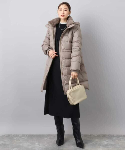 MK MICHEL KLEIN / エムケーミッシェルクラン ダウンジャケット・ベスト | ベーシックタフタ ロングダウンコート/撥水加工 | 詳細14