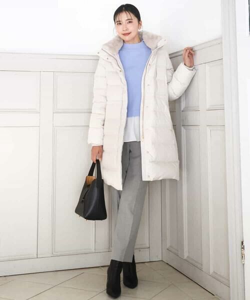 MK MICHEL KLEIN / エムケーミッシェルクラン ダウンジャケット・ベスト | ベーシックタフタ ロングダウンコート/撥水加工 | 詳細16