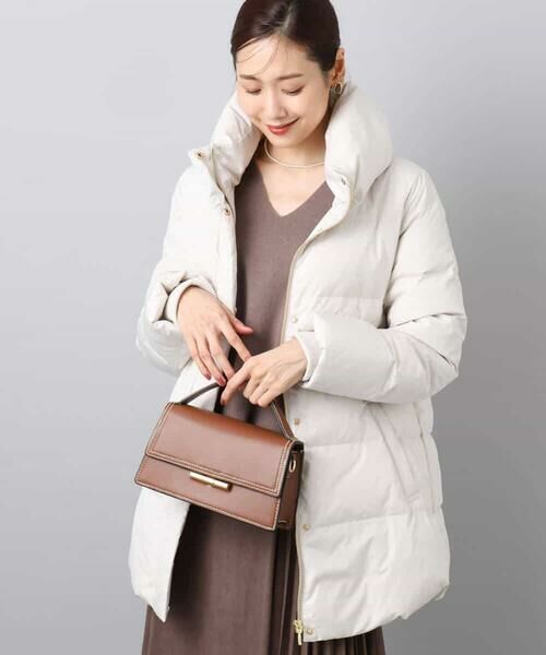 MK MICHEL KLEIN / エムケーミッシェルクラン ダウンジャケット・ベスト | ベーシックタフタ ミドルダウンコート/撥水加工 | 詳細1