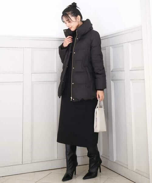 MK MICHEL KLEIN / エムケーミッシェルクラン ダウンジャケット・ベスト | ベーシックタフタ ミドルダウンコート/撥水加工 | 詳細17