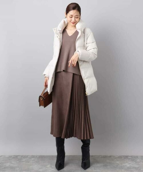 MK MICHEL KLEIN / エムケーミッシェルクラン ダウンジャケット・ベスト | ベーシックタフタ ミドルダウンコート/撥水加工 | 詳細2