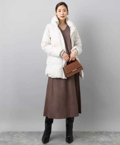 MK MICHEL KLEIN / エムケーミッシェルクラン ダウンジャケット・ベスト | ベーシックタフタ ミドルダウンコート/撥水加工 | 詳細3