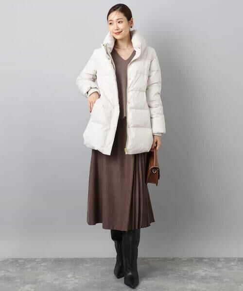 MK MICHEL KLEIN / エムケーミッシェルクラン ダウンジャケット・ベスト | ベーシックタフタ ミドルダウンコート/撥水加工 | 詳細4