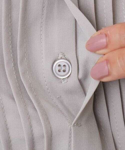 MK MICHEL KLEIN / エムケーミッシェルクラン シャツ・ブラウス | フロントピンタックレースブラウス/洗える | 詳細16