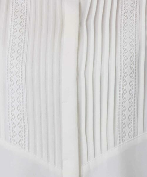 MK MICHEL KLEIN / エムケーミッシェルクラン シャツ・ブラウス | フロントピンタックレースブラウス/洗える | 詳細18