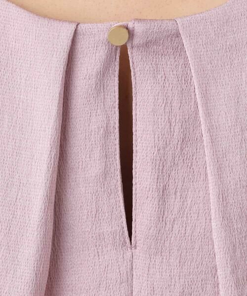 MK MICHEL KLEIN / エムケーミッシェルクラン シャツ・ブラウス | ウェーブサテンタックディティールブラウス/洗える | 詳細15