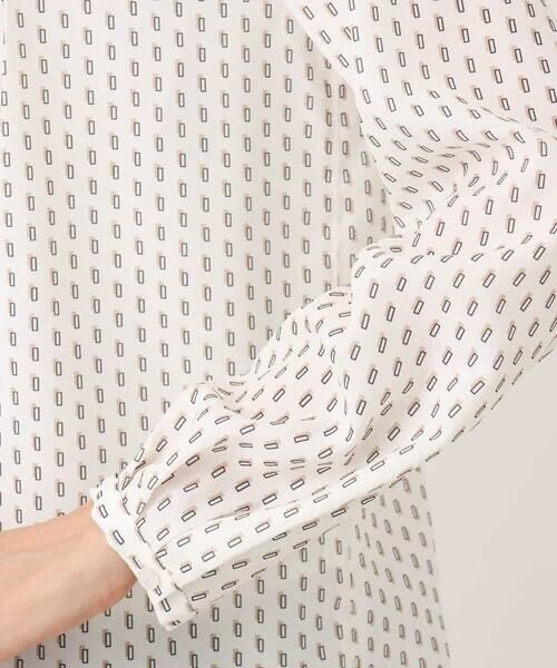 MK MICHEL KLEIN / エムケーミッシェルクラン シャツ・ブラウス | ボウタイ風幾何柄ブラウス/洗える | 詳細18