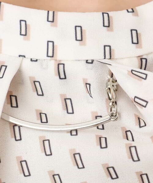 MK MICHEL KLEIN / エムケーミッシェルクラン シャツ・ブラウス | ボウタイ風幾何柄ブラウス/洗える | 詳細23