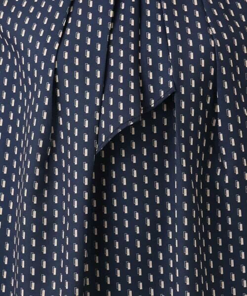 MK MICHEL KLEIN / エムケーミッシェルクラン シャツ・ブラウス | ボウタイ風幾何柄ブラウス/洗える | 詳細27