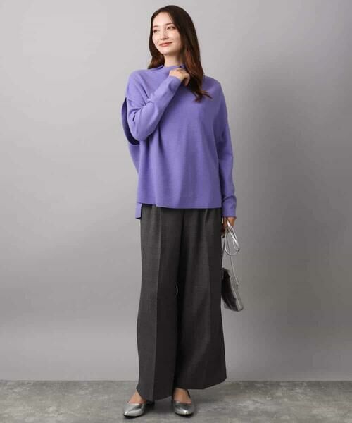 MK MICHEL KLEIN / エムケーミッシェルクラン ニット・セーター | ハイネックジレ×クルーネックニット ツインセット | 詳細11