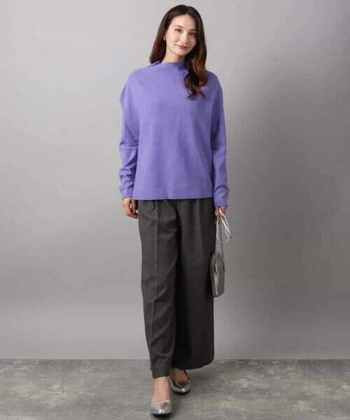 MK MICHEL KLEIN / エムケーミッシェルクラン ニット・セーター | ハイネックジレ×クルーネックニット ツインセット | 詳細12